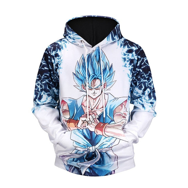 Vegeto SSJ Blue 3D Printed Hoodie