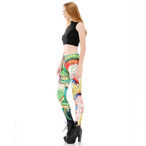 Women Goku SSJ & Shenron Print Leggings