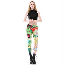 Load image into Gallery viewer, Women Goku SSJ &amp; Shenron Print Leggings