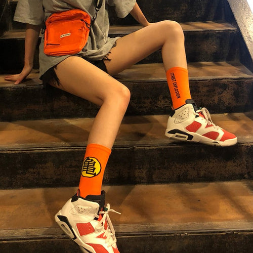 Women Long Dragon Ball Symbol Socks