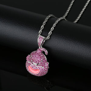 Majin Buu Premium Gold/Silver Cz Necklace with Chain