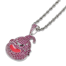 Load image into Gallery viewer, Majin Buu Premium Gold/Silver Cz Necklace with Chain